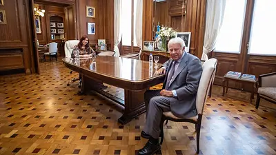 Cristina Kirchner recibió a Felipe González Cristina Kirchner recibió a Felipe González