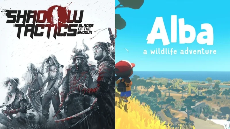Shadow Tactics y Alba - A Wildlife Adventure