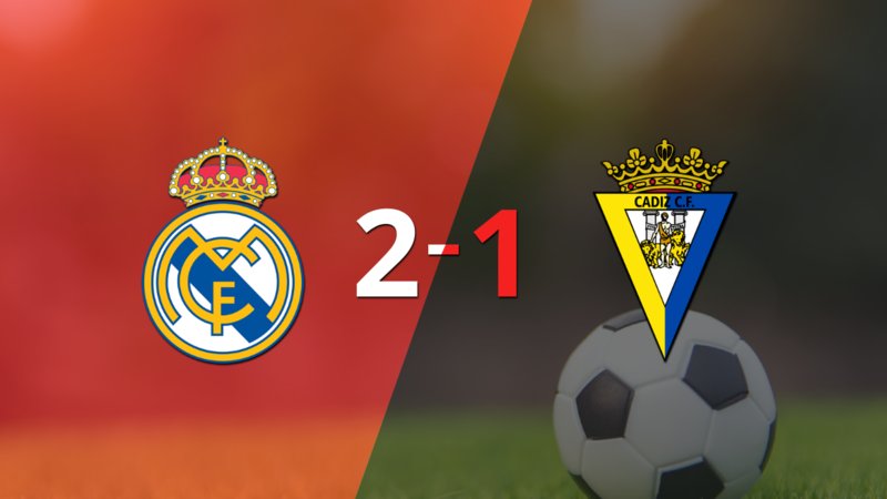 Cádiz cayó 2-1 en su visita a Real Madrid