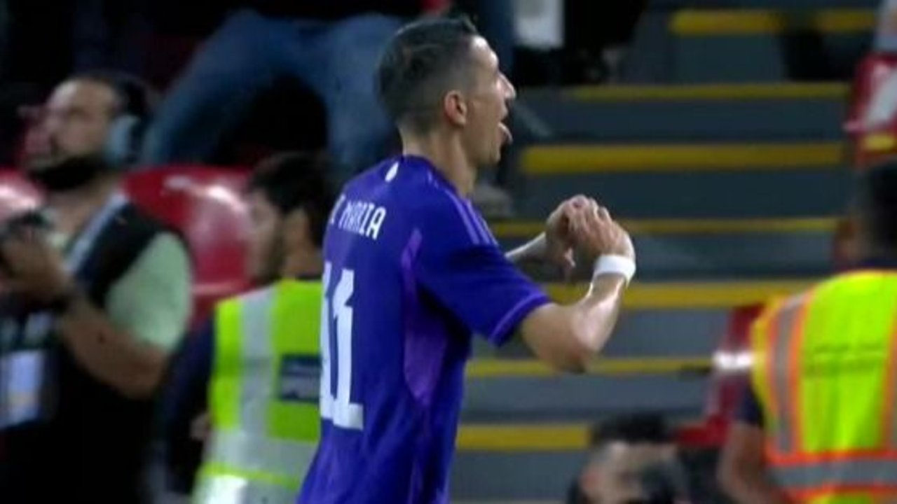 Video: los golazos de Di María en el partido de Argentina ante Emiratos Árabes 