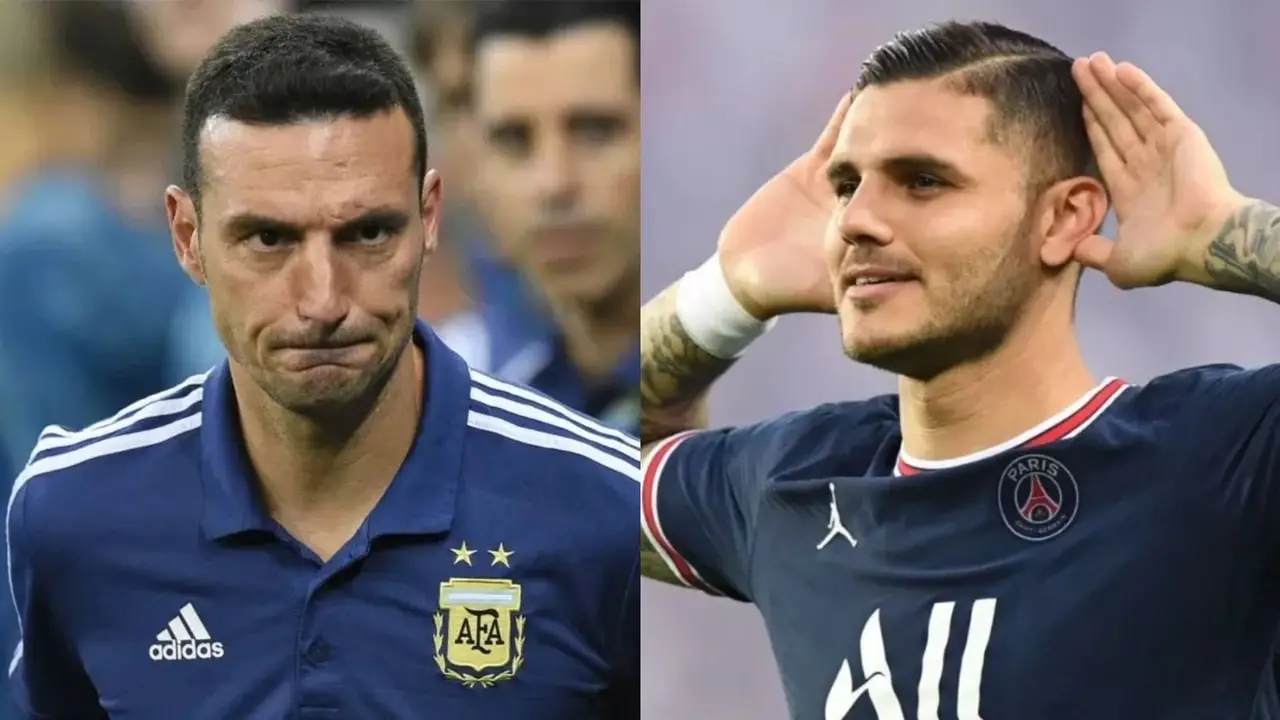 Lionel Scaloni y Mauro Icardi