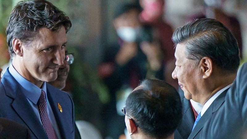 G20: Fuerte cruce del presidente chino con el premier de Canadá