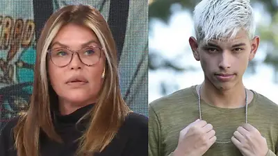 Nazarena Vélez y su hijo, Chyno Agostini. Nazarena Vélez y su hijo, Chyno Agostini.