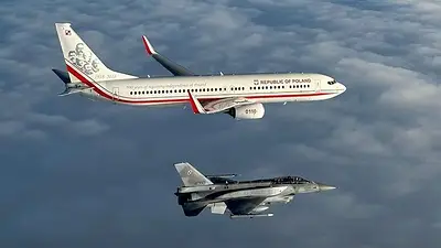 La selección de Polonia voló a Qatar escoltada por aviones de caza La selección de Polonia voló a Qatar escoltada por aviones de caza