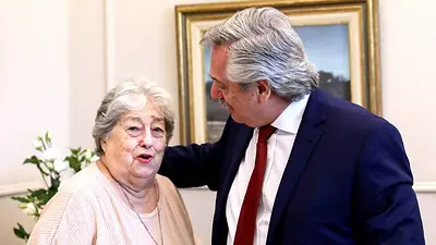Hebe de Bonafini, junto a Alberto Fernández Hebe de Bonafini, junto a Alberto Fernández