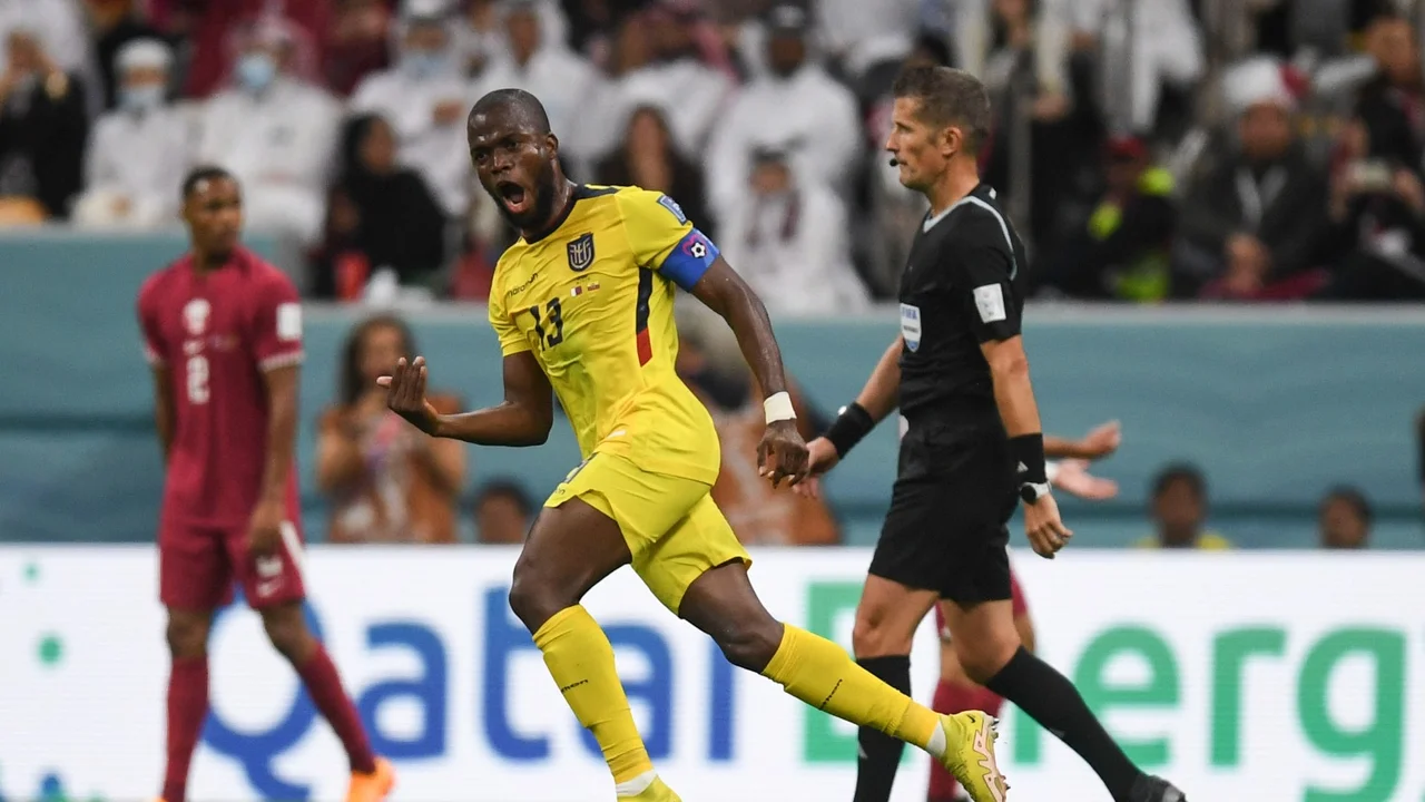 Enner Valencia, el autor del primer gol del Mundial Qatar 2022