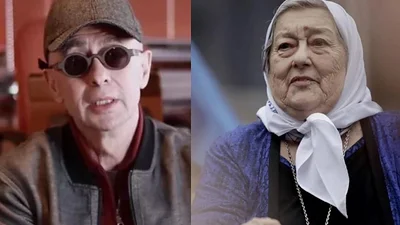 "El Indio" Solario y Hebe de Bonafini. "El Indio" Solario y Hebe de Bonafini.