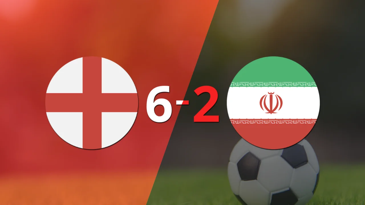 Qatar 2022: Inglaterra goleó a Irán por 6 a 2