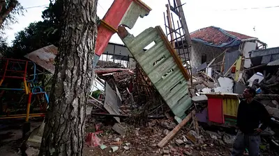 Indonesia: ascienden a 162 los muertos y 700 los heridos por el terremoto en la isla de Java Indonesia: ascienden a 162 los muertos y 700 los heridos por el terremoto en la isla de Java