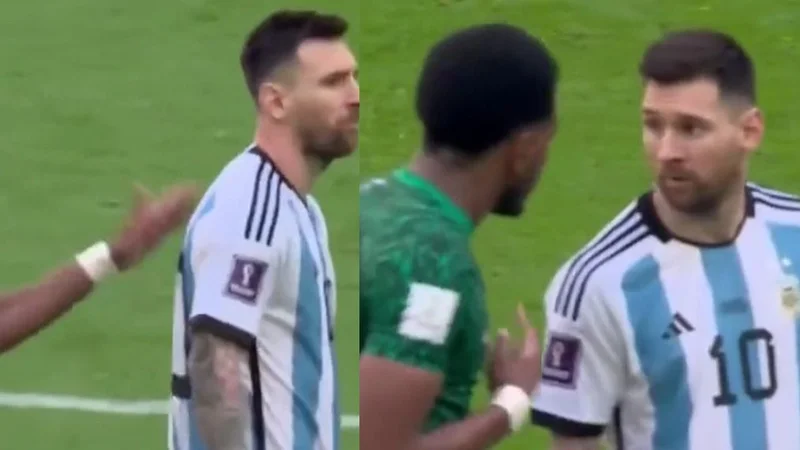 Pelea entre Messi y un jugador de Arabia Saudita en el Mundial Qatar 2022. El tenso cruce.