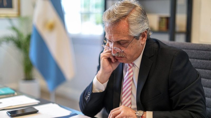 Tras el reposo por el cuadro de gastritis erosiva, Alberto Fernández volvió a la Rosada
