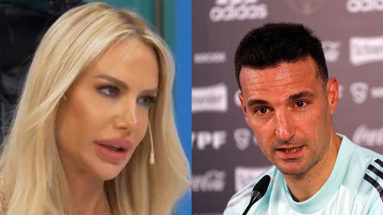 Luciana Salazar y Lionel Scaloni