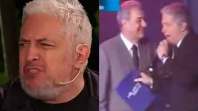 Mariano Peluffo conductor de la final de Talento Argentino 2009. Blooper con el escribano Mariano Peluffo conductor de la final de Talento Argentino 2009. Blooper con el escribano
