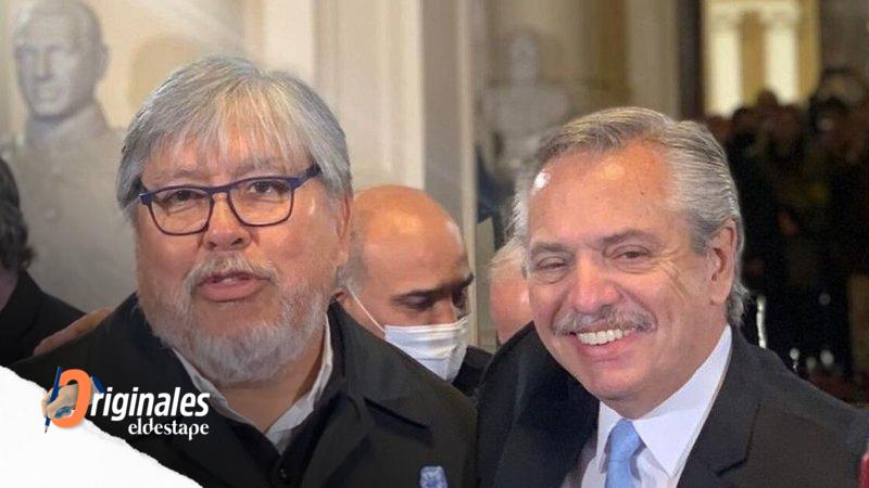 En medio de la polémica por los planes, Alberto se reunió con Navarro y Pérsico en la Rosada