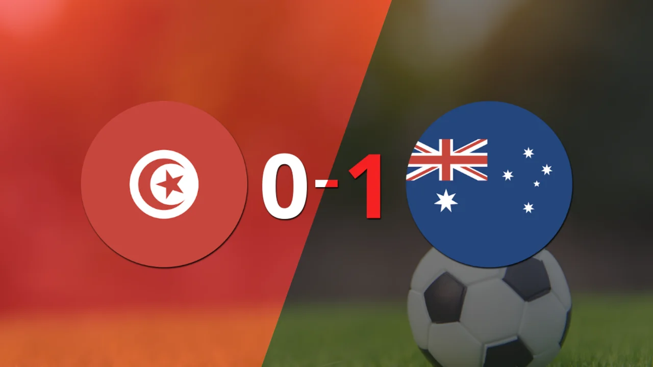 Qatar 2022: Australia se quedó con el triunfo por 1-0 frente a Túnez