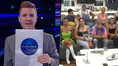 Santiago del Moro y participantes de Gran Hermano Santiago del Moro y participantes de Gran Hermano