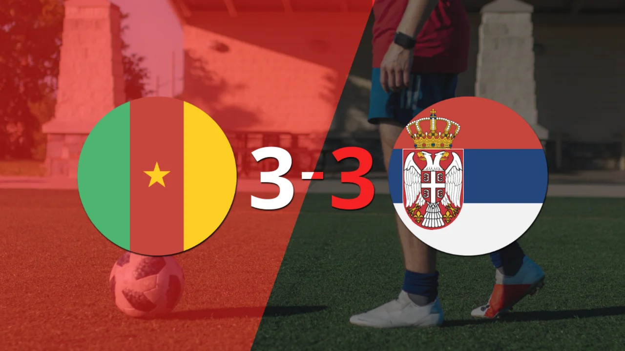 Qatar 2022: En el estadio Al Janoub, Serbia igualó 3-3 con Camerún