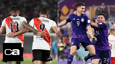 Selección Argentina River Plate Julián Álvarez Enzo Fernández Selección Argentina River Plate Julián Álvarez Enzo Fernández