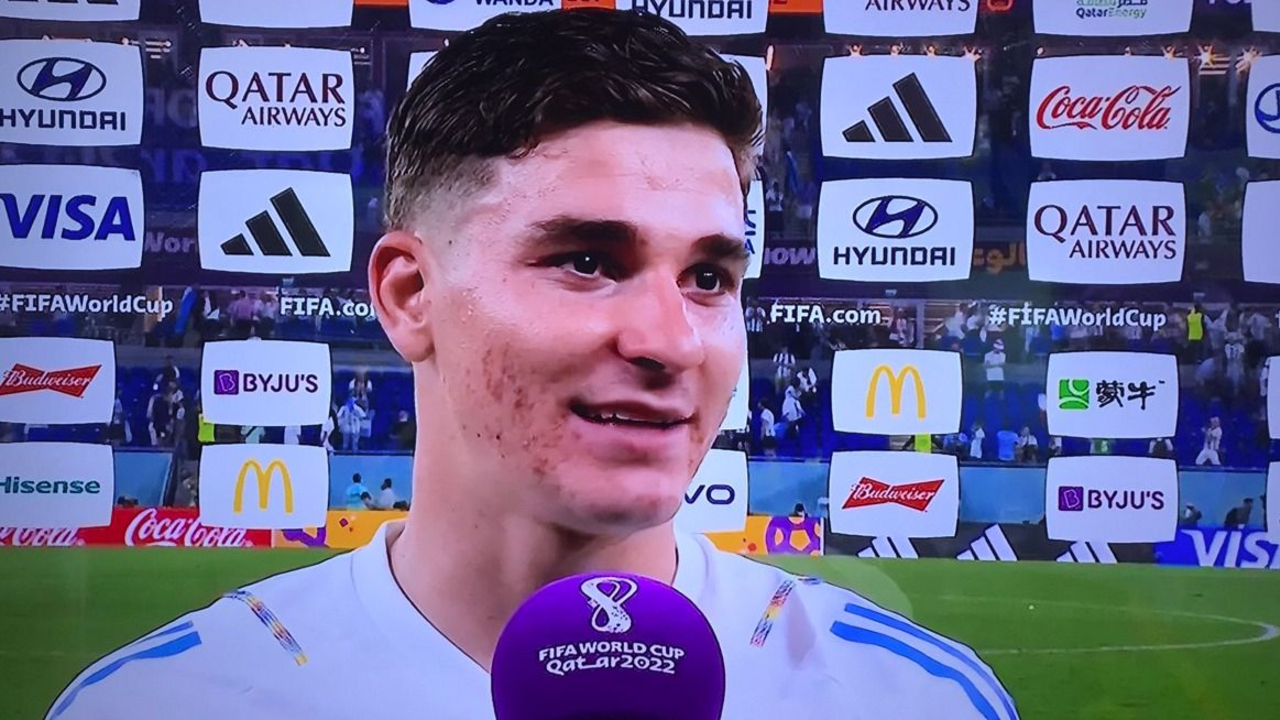 Julián Álvarez explicó lo que significó su gol contra Polonia: "Lo máximo"