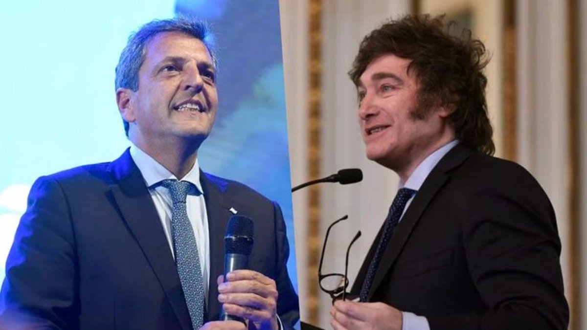 Una encuesta midió un empate técnico entre Massa y Milei