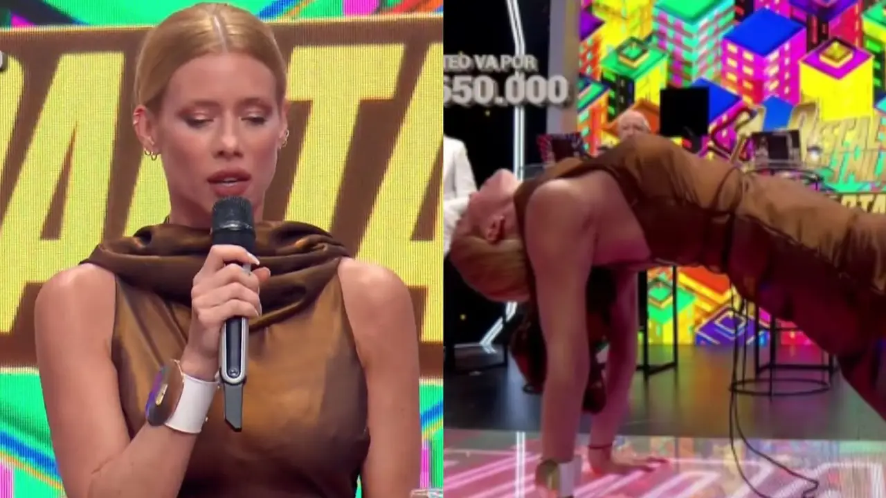 Nicole Neumann sufrió un imprevisto con su vestuario en Los 8 Escalones: "Me olvido".