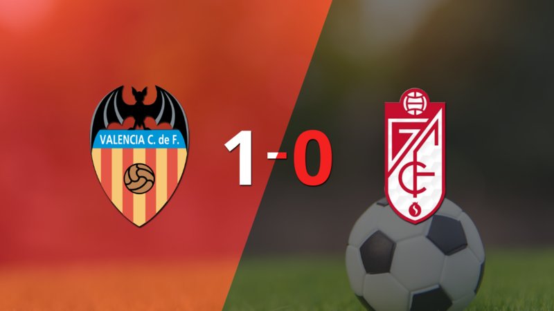 Valencia venció por la mínima a Granada