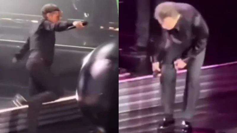 Desesperante video: Luis Miguel se lesionó en un show y generó conmoción.