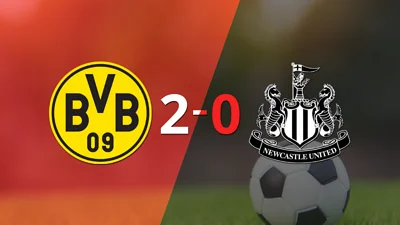 Victoria en casa de Borussia Dortmund ante Newcastle United por 2-0 Victoria en casa de Borussia Dortmund ante Newcastle United por 2-0
