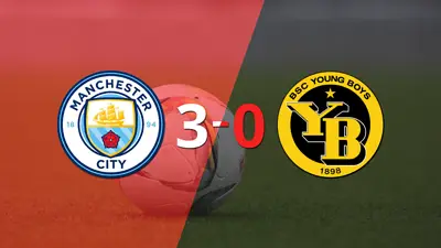 Goleada de Manchester City a Young Boys con doblete de Erling Haaland incluído Goleada de Manchester City a Young Boys con doblete de Erling Haaland incluído