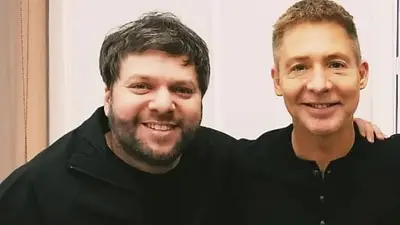 Adrián Suar y Guido Kaczka en El Trece Adrián Suar y Guido Kaczka en El Trece