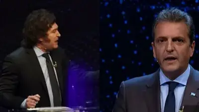 Javier Milei y Sergio Massa Javier Milei y Sergio Massa