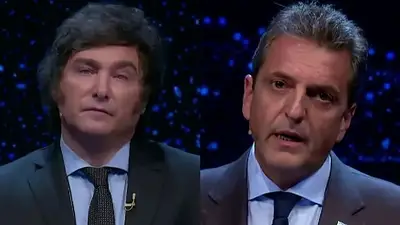 Javier Milei y Sergio Massa Javier Milei y Sergio Massa
