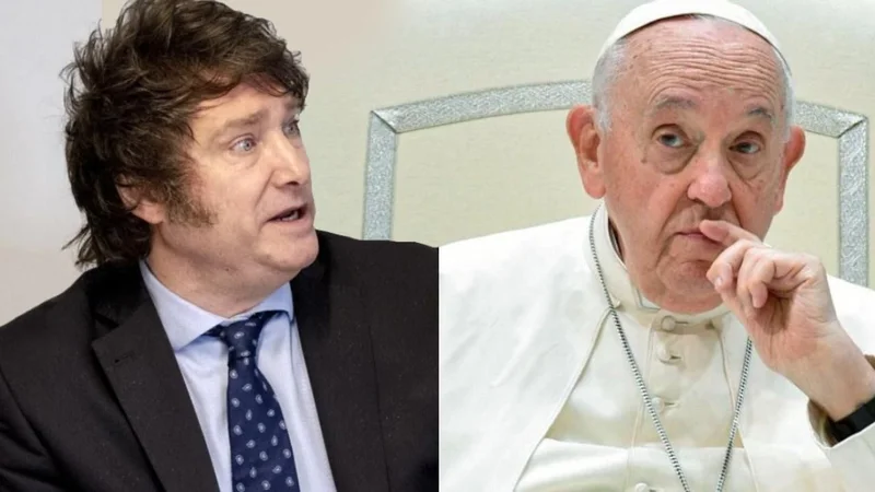 Javier Milei y el Papa Franscisco