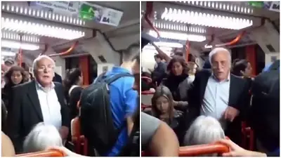 Ricardo Gené en el subte B Ricardo Gené en el subte B