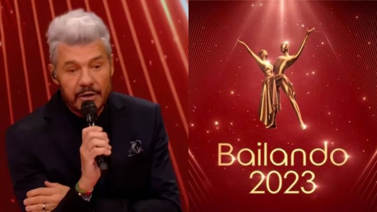 Marcelo Tinelli y el logo del Bailando 2023