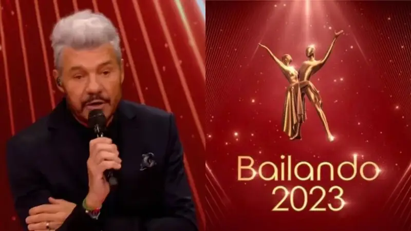 Marcelo Tinelli y el logo del Bailando 2023
