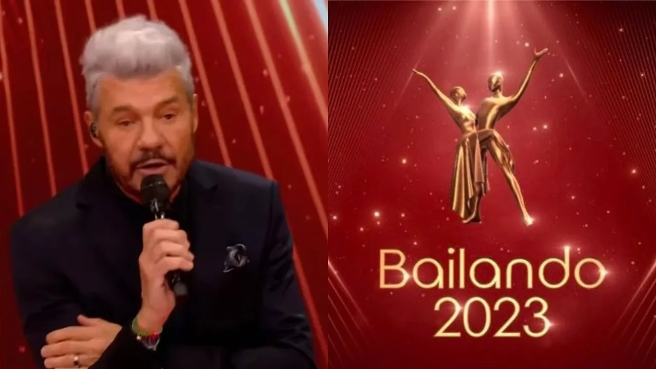 Marcelo Tinelli y el logo del Bailando 2023
