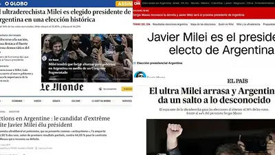 Tapas de diarios, Javier Milei presidente Tapas de diarios, Javier Milei presidente