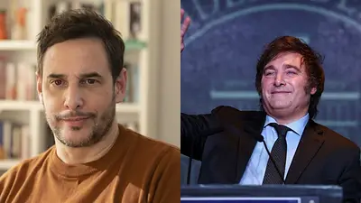 Rodrigo Lussich y Javier Milei Rodrigo Lussich y Javier Milei
