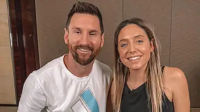 Sofi Martínez y Lionel Messi Sofi Martínez y Lionel Messi