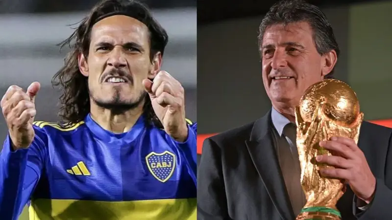 Mario Kempes, Edinson Cavani, Boca, deportes