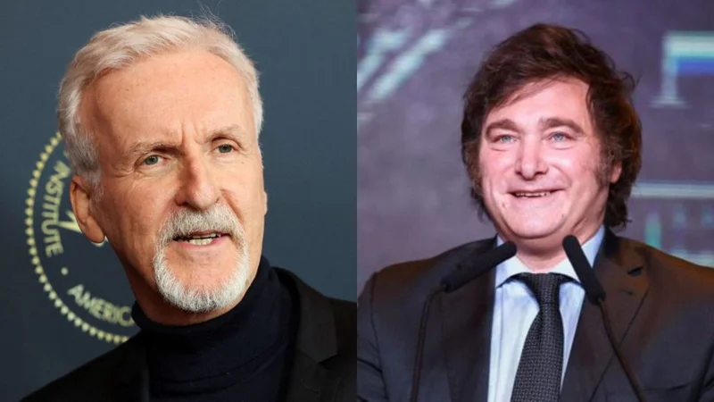 James Cameron y Javier Milei