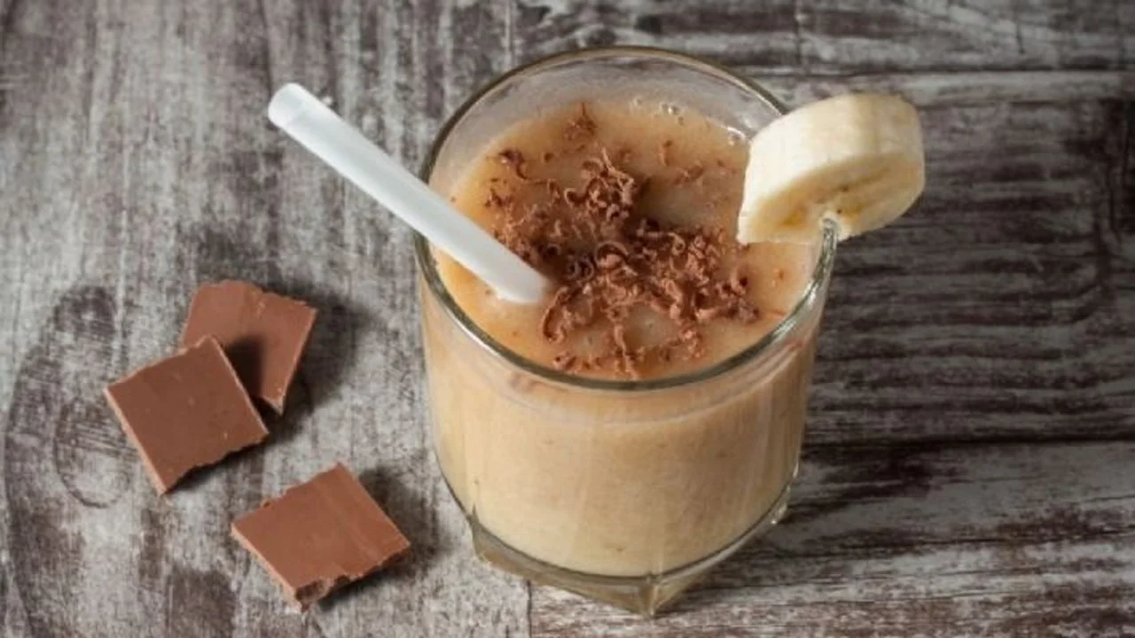 Batido de chocolate y almendras