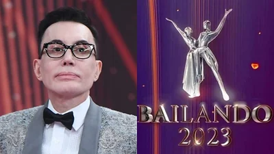 Marcelo Polino y el logo del Bailando 2023 Marcelo Polino y el logo del Bailando 2023