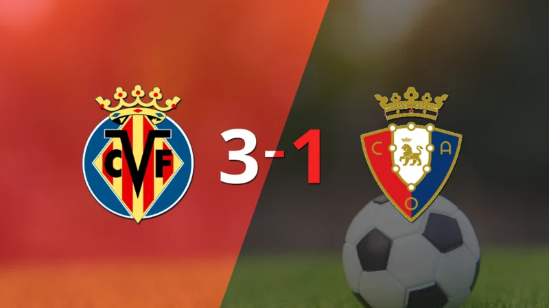 José Luis Morales marcó 3 goles y ayudó a Villarreal en triunfo sobre Osasuna