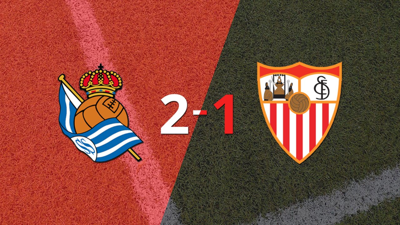 Real Sociedad derrotó 2-1 en casa a Sevilla