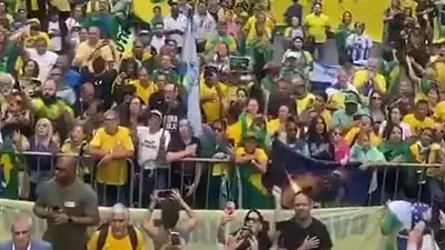 Brasil: seguidores de Bolsonaro protestaron en San Pablo contra la Corte Suprema Brasil: seguidores de Bolsonaro protestaron en San Pablo contra la Corte Suprema