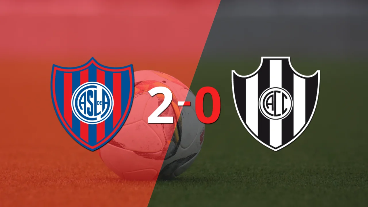 San Lorenzo le ganó con claridad a Central Córdoba (SE) por 2 a 0