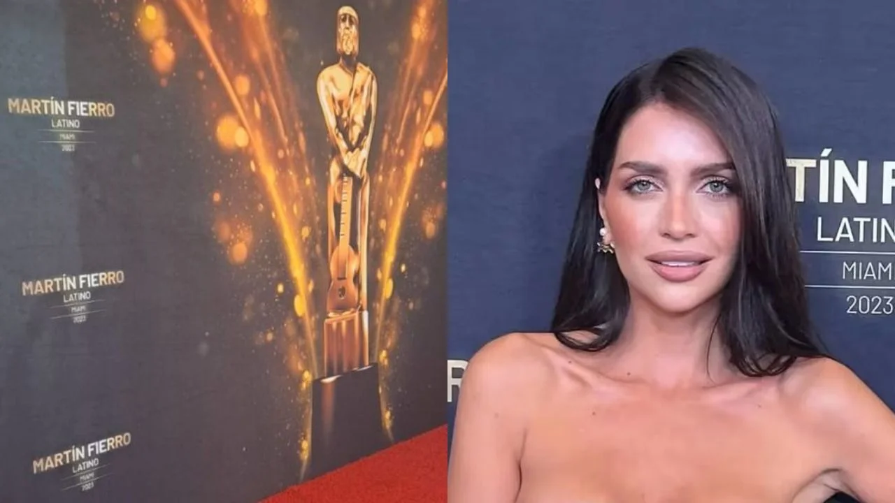 Zaira Nara en los premios Martín Fierro Latino