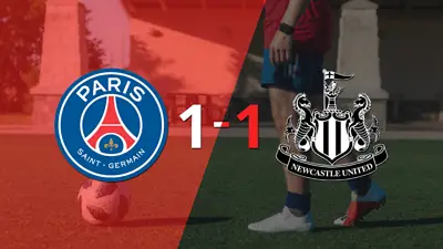 PSG y Newcastle United se reparten los puntos y empatan 1-1 PSG y Newcastle United se reparten los puntos y empatan 1-1